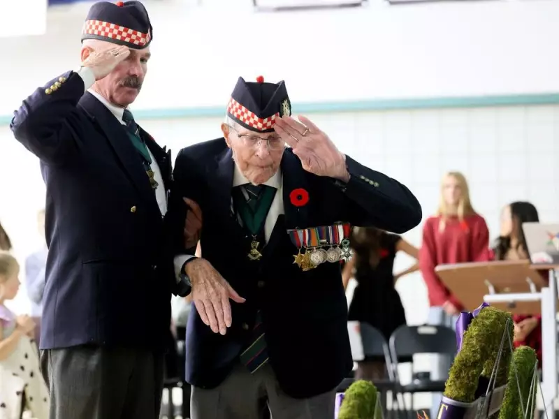102-Year-Old WWII Veteran Shares Unforgettable War Stories with Calgary Students