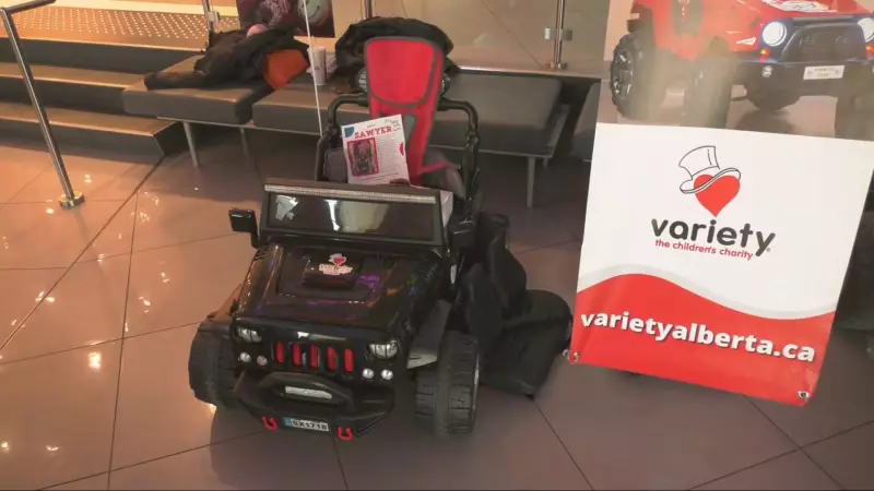 Alberta Charity Gifts Battery Cars to Children with Disabilities