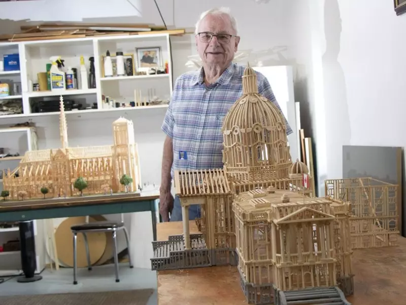 Alberta Farmer Builds Incredible Matchstick Models of World Landmarks