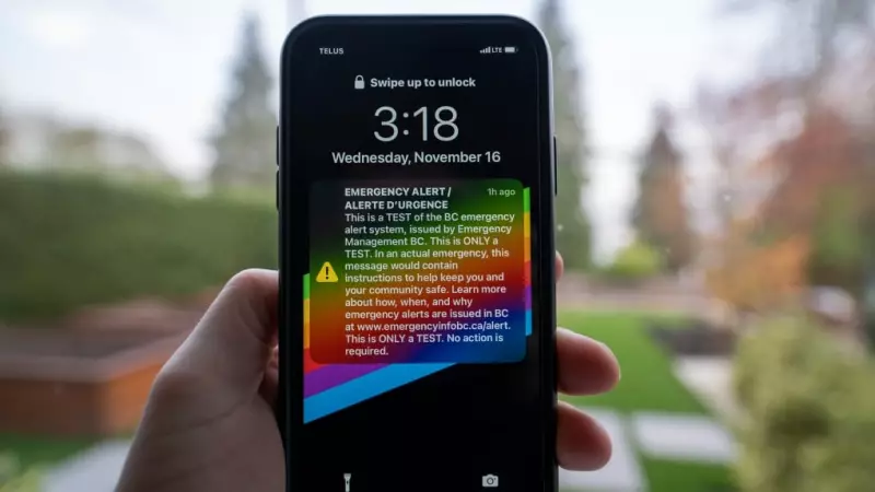 B.C. Emergency Alert Test Scheduled for Wednesday Phones and Devices