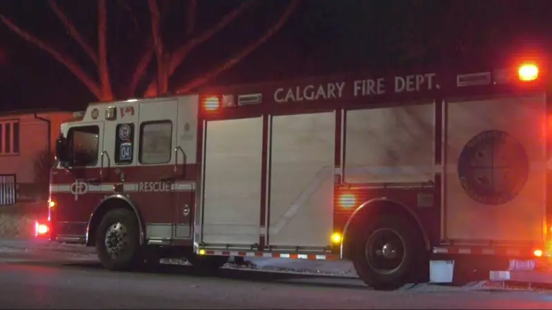 Calgary Firefighters Battle Two Blazes on Saturday Evening