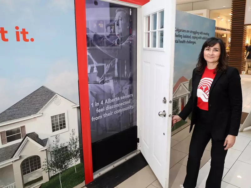 Calgary Mall Installation Reveals Hidden Struggles for Giving Tuesday