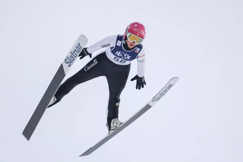 Calgary's Abigail Strate Wins Silver in World Cup Ski Jumping Opener