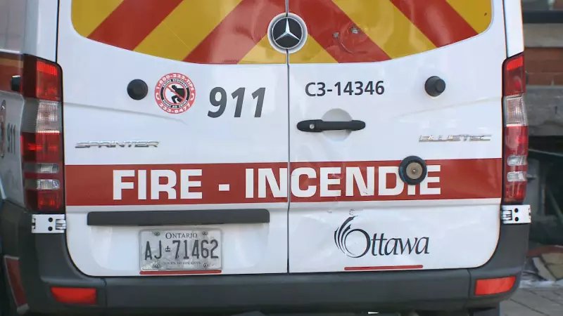 Centretown West Fire Sends One Man to Hospital in Ottawa