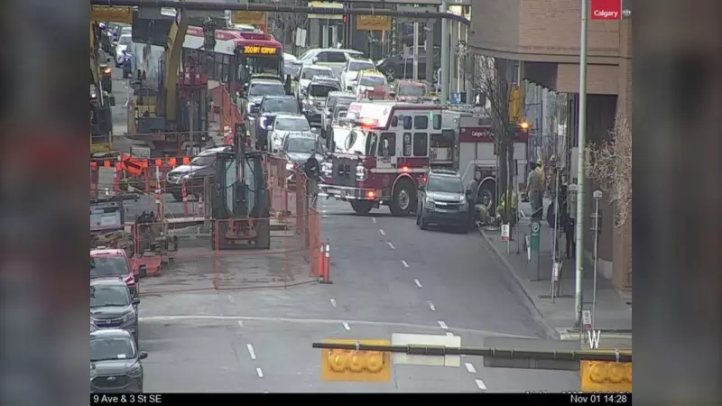 Downtown Calgary Pedestrian Collision Sends One to Hospital Saturday Afternoon