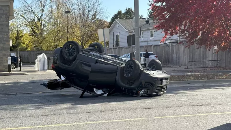 East London Emergency: Vehicle Overturns in Dramatic Morning Crash