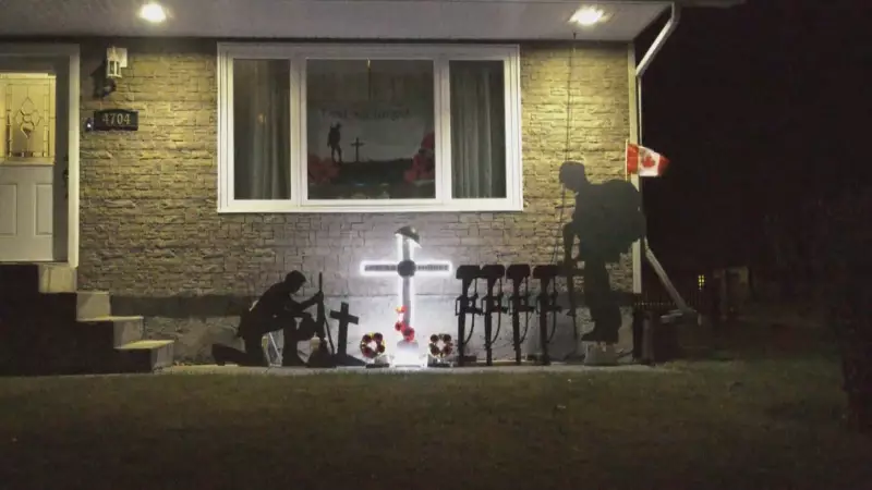 Edmonton Veteran's 10-Year Remembrance Day Display Honors Fallen Soldiers