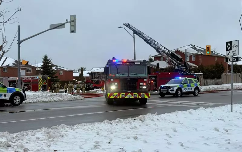 Emergency Crews Respond to House Fire in Barrie, One Injured