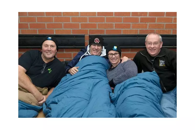 Finance Executives Sleep Out in Cold to Fight Youth Homelessness