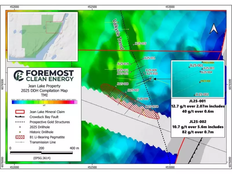 Foremost Reports High-Grade Gold Up to 82 g/t at Jean Lake Project