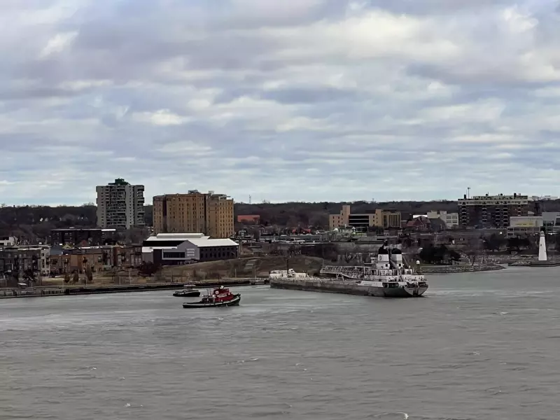 Freighter Robert S. Pierson Freed After Detroit River Grounding