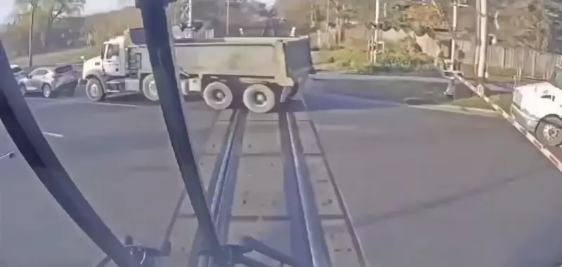 GO Train Collides with Dump Truck on Tracks Near Unionville