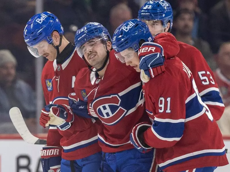 Habs' 7-0 Loss to Stars Compounded by Alex Newhook Injury
