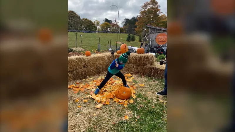 Halifax Harvest Hootenanny's Smash Hit: Pumpkin Smashing Steals the Show at Family Festival