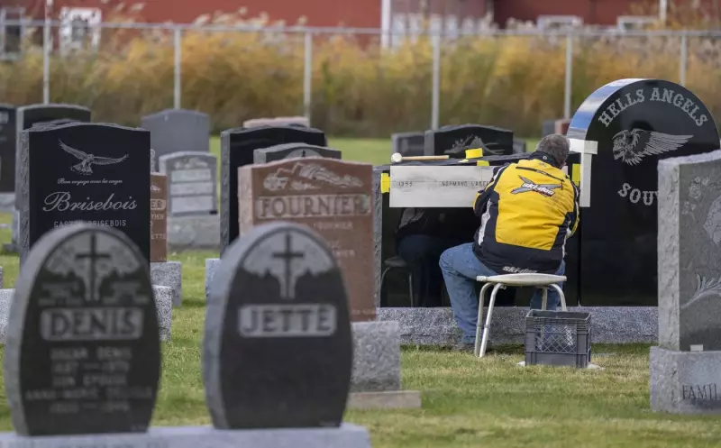 Hells Angels Tombstone Appears in Montreal Cemetery