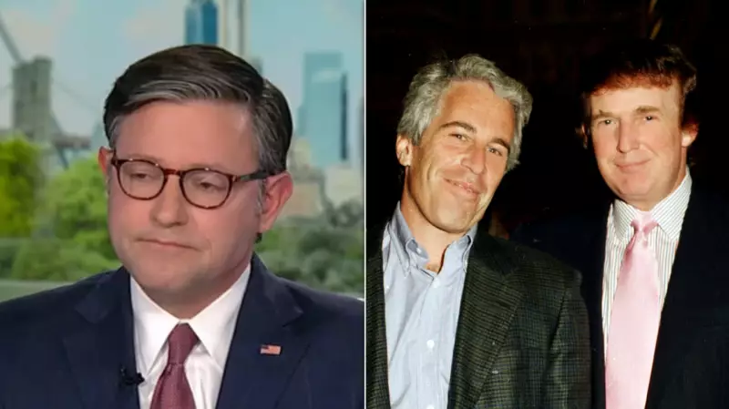 House Speaker Johnson Claims Democrats Using Epstein Files Against Trump