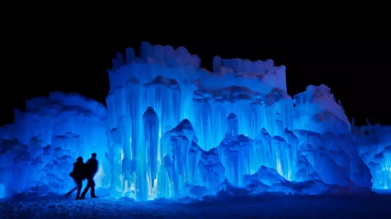 Ice Castles Edmonton 2025: Crews Begin Crafting Winter Wonderland