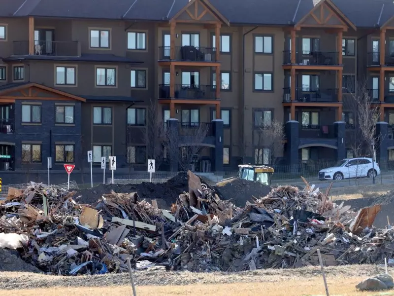 Illegal Dumping Epidemic: Construction Debris Piles Up in Calgary's Kincora Community