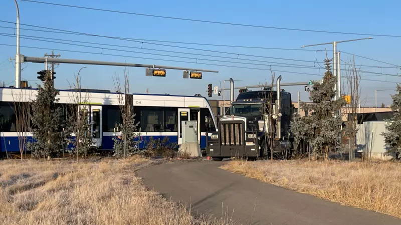 LRT Train Derailed in Edmonton After Collision With Semi-Truck
