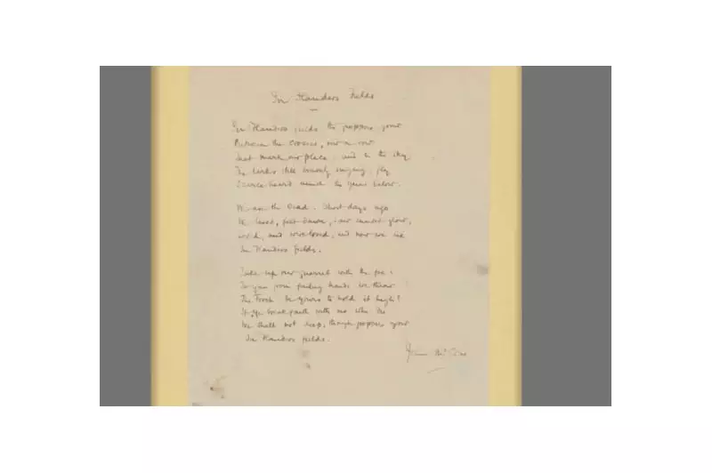 McGill's Handwritten 'In Flanders Fields' Manuscripts Receive UNESCO Recognition Ahead of Remembrance Day