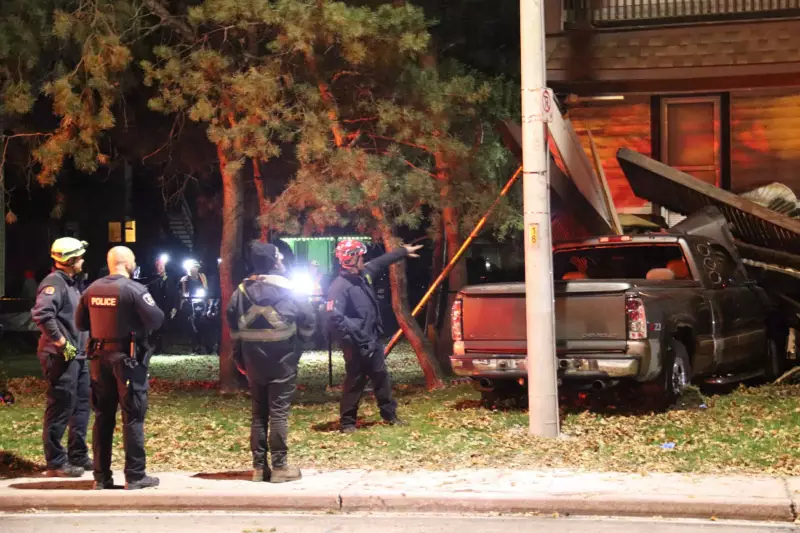 Medical Episode Suspected in Windsor Crash That Sent Truck Into House