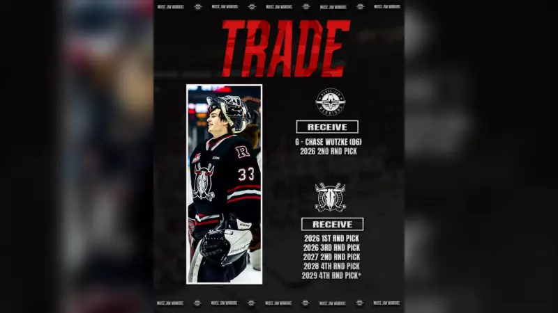 Moose Jaw Warriors Score Big with Goalie Chase Wutzke in Blockbuster Trade with Red Deer Rebels