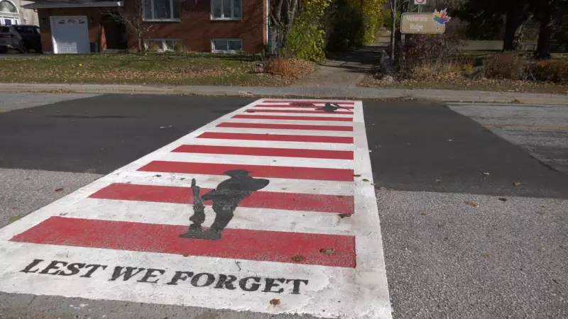 Nipissing District Honors Veterans with Vibrant Remembrance Day Crosswalks