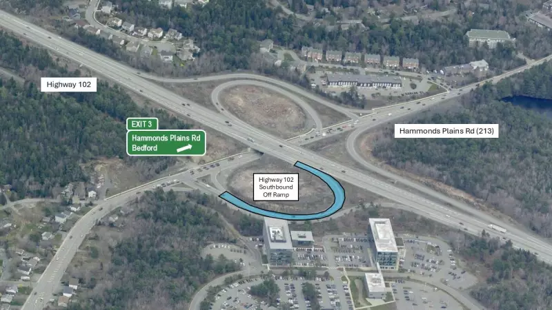 Nova Scotia to Add Lane to Busy Highway 102 Exit in Bedford