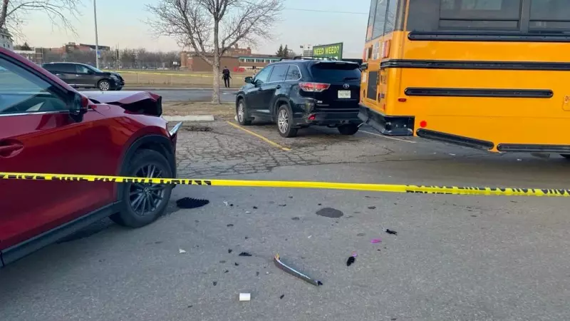 Pedestrian Hospitalized After Multi-Vehicle Crash on Regina's Broadway Avenue