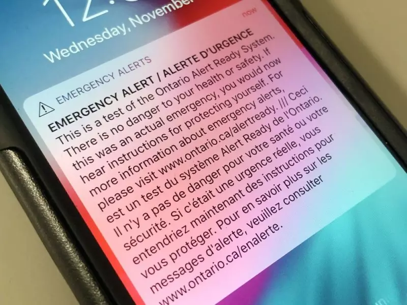 Quebec Tests Emergency Alert System Wednesday at 1:55 p.m.