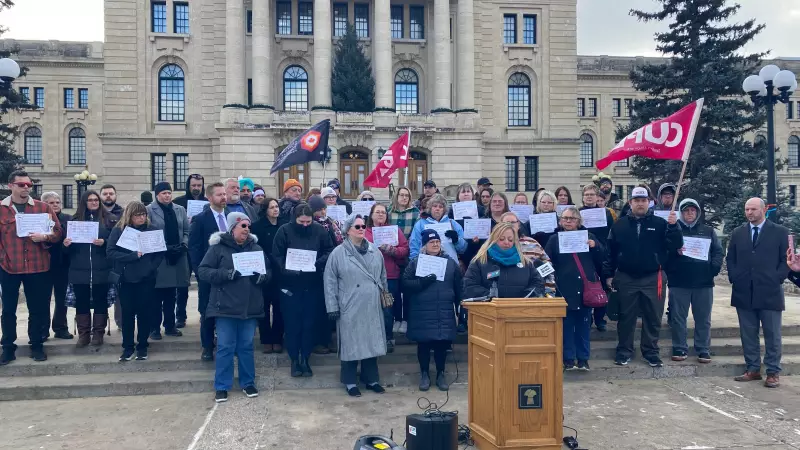 Regina Educational Support Workers Rally for Increased School Funding