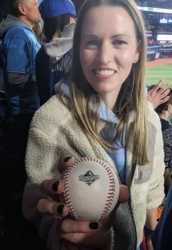 Roots CEO Meghan Roach Makes Epic Catch: Bo Bichette's Game 7 Home Run Ball