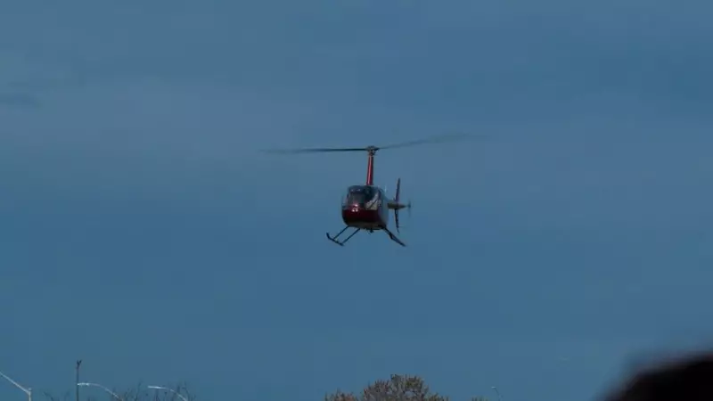 Santa Arrives by Helicopter at Windsor's Devonshire Mall Sunday