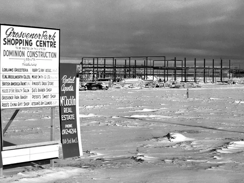 Saskatoon's Grosvenor Park Shopping Centre Construction Began in 1959