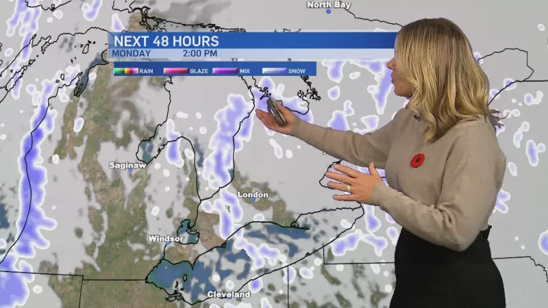 Southern Ontario Hit by Early Snowsqualls: Watches and Warnings Issued