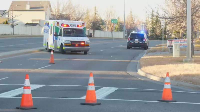 Southwest Calgary Hit-and-Run Leaves Two Pedestrians Injured: Police Hunt for Driver