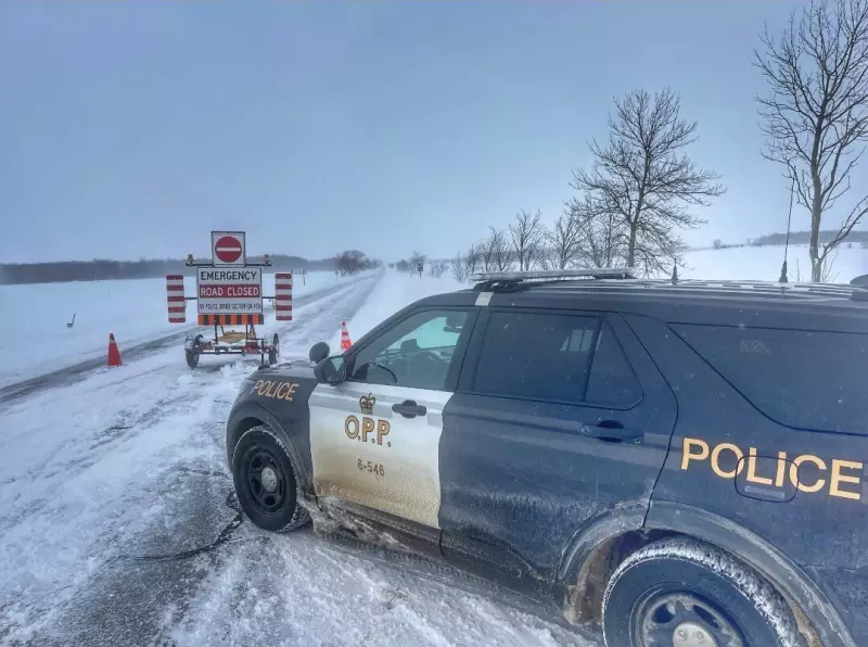 Springwater Structure Fire Prompts Road Closures on Remembrance Day