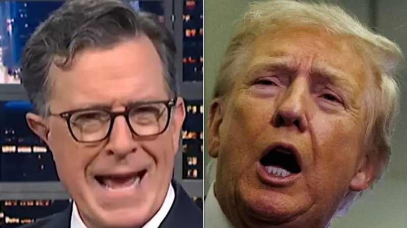 Stephen Colbert's Epic Takedown of Trump's Bizarre Bathroom Claims
