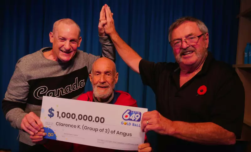 Three Barrie Grandfathers Win $1M Lottery Prize in Group Play