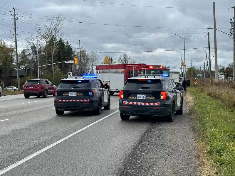 Three-Vehicle Collision Sends One to Hospital in Barrie | Emergency Crews Respond