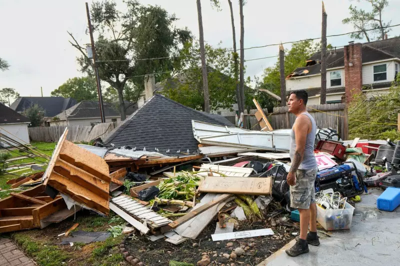 Tornado near Houston damages over 100 homes, roofs torn and windows smashed