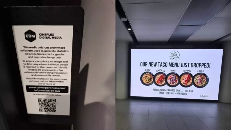 Toronto Billboard Ads Recording Pedestrians Near Union Station