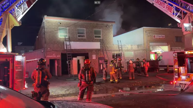 Toronto Fire Crews Contain West End Industrial Blaze, No Injuries Reported