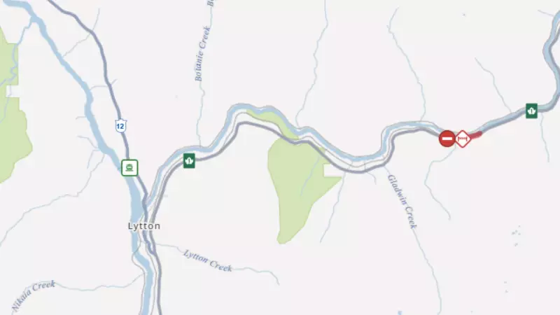Trans-Canada Highway Closed Near Lytton After Serious Truck Crash