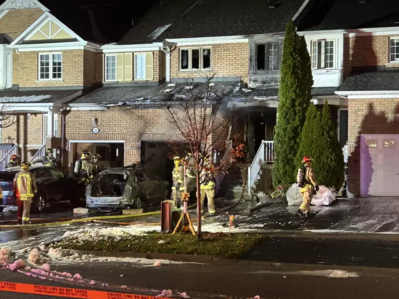 Vaughan Townhouse Fire Under Investigation: No Injuries Reported