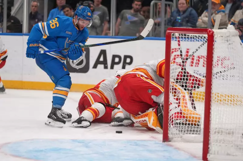 Walker, Binnington Lead Blues to 3-2 Victory Over Calgary Flames