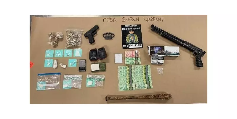 West Kelowna RCMP Arrest 5 in Major Drug Trafficking Bust