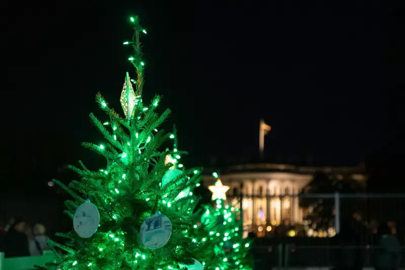 White House Holiday Festivities Proceed Despite Ballroom Renovations