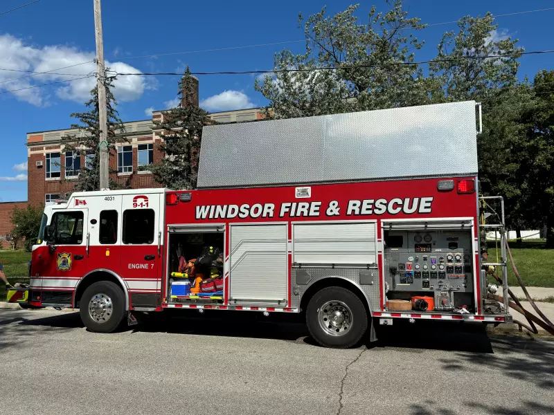 Windsor Pedestrian Struck by Fire Truck, Suffers Non-Life-Threatening Injuries