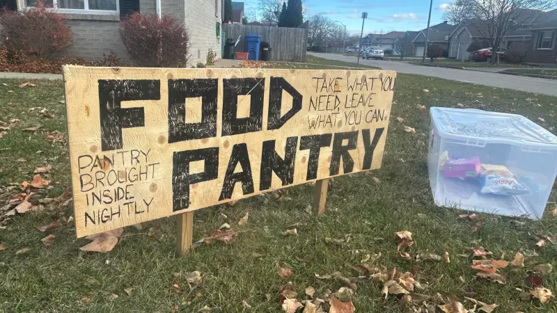 Windsor Resident Creates 'Take What You Need' Front Lawn Food Pantry